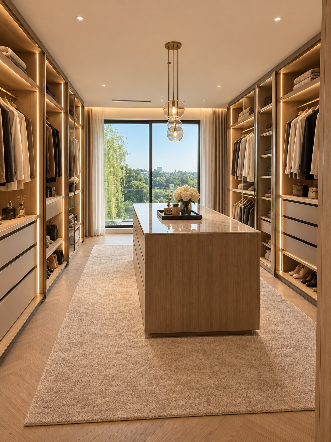 Walk-in dressing room